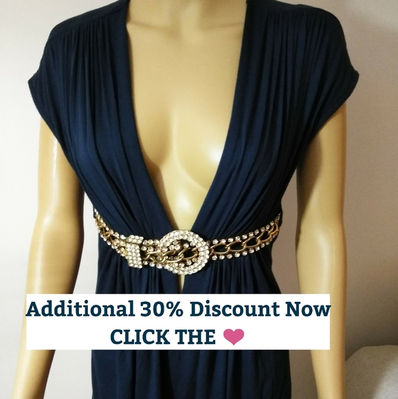 Sky Tops - SKY, Spectacular V NEck Tunic sz LG